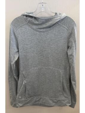 Athleta Pullover Women's Size Small Gray Heather Stowe Hooded